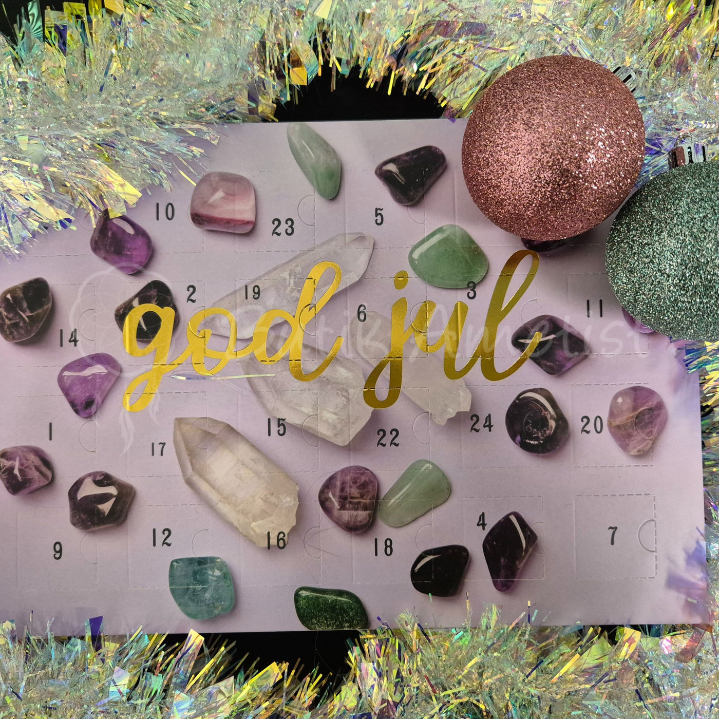 Adventskalender / julkalender kristaller - liten