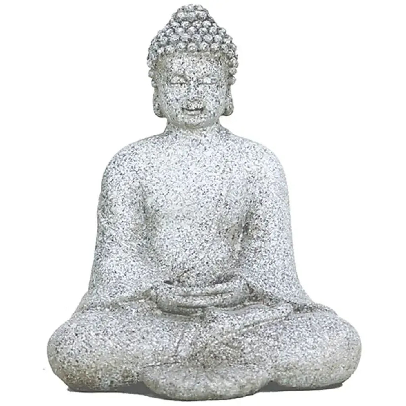 Buddha - gråbeige statyett