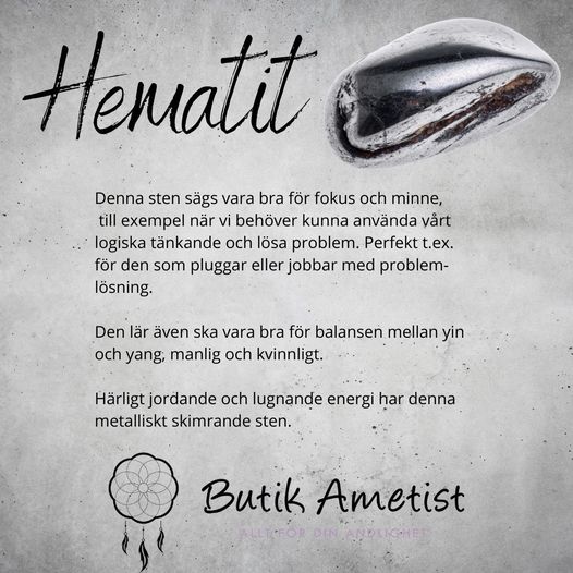 Hänge (pennformat) av hematit