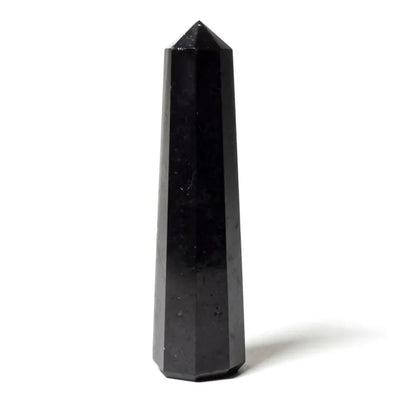 Svart turmalin spets - slipad obelisk / torn